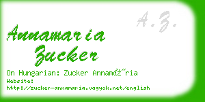 annamaria zucker business card